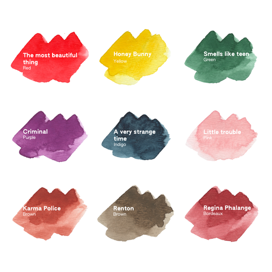 Dot card d'aquarelles artisanales Mixed Tapes