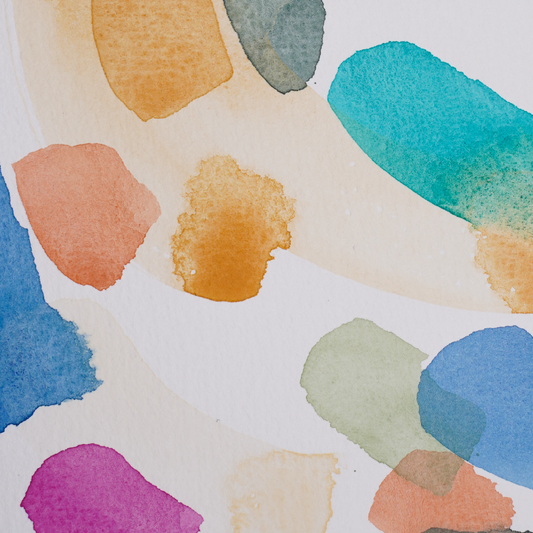 Dot card d'aquarelles artisanales Colder than Ice