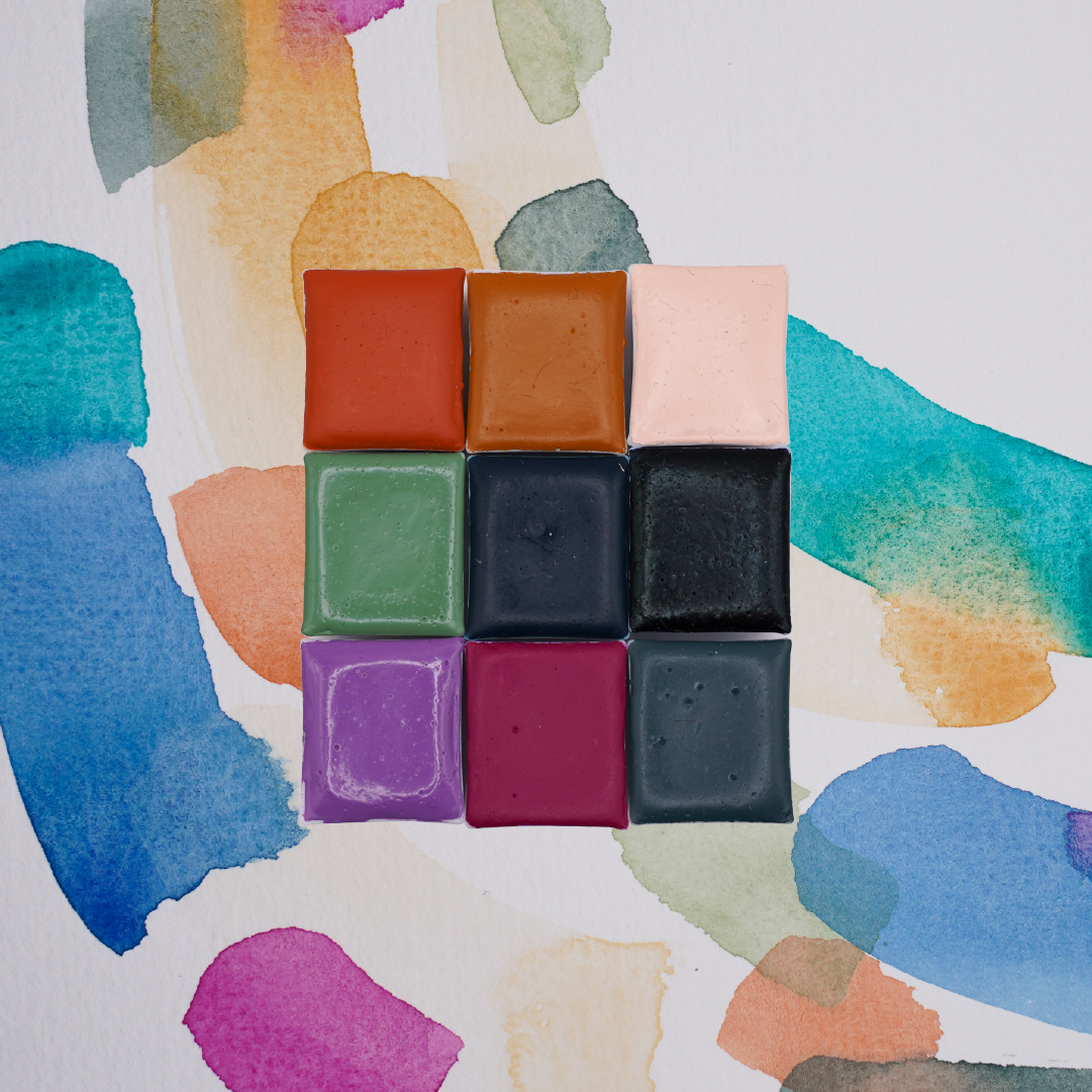 Palette d'aquarelles artisanales Colder than Ice