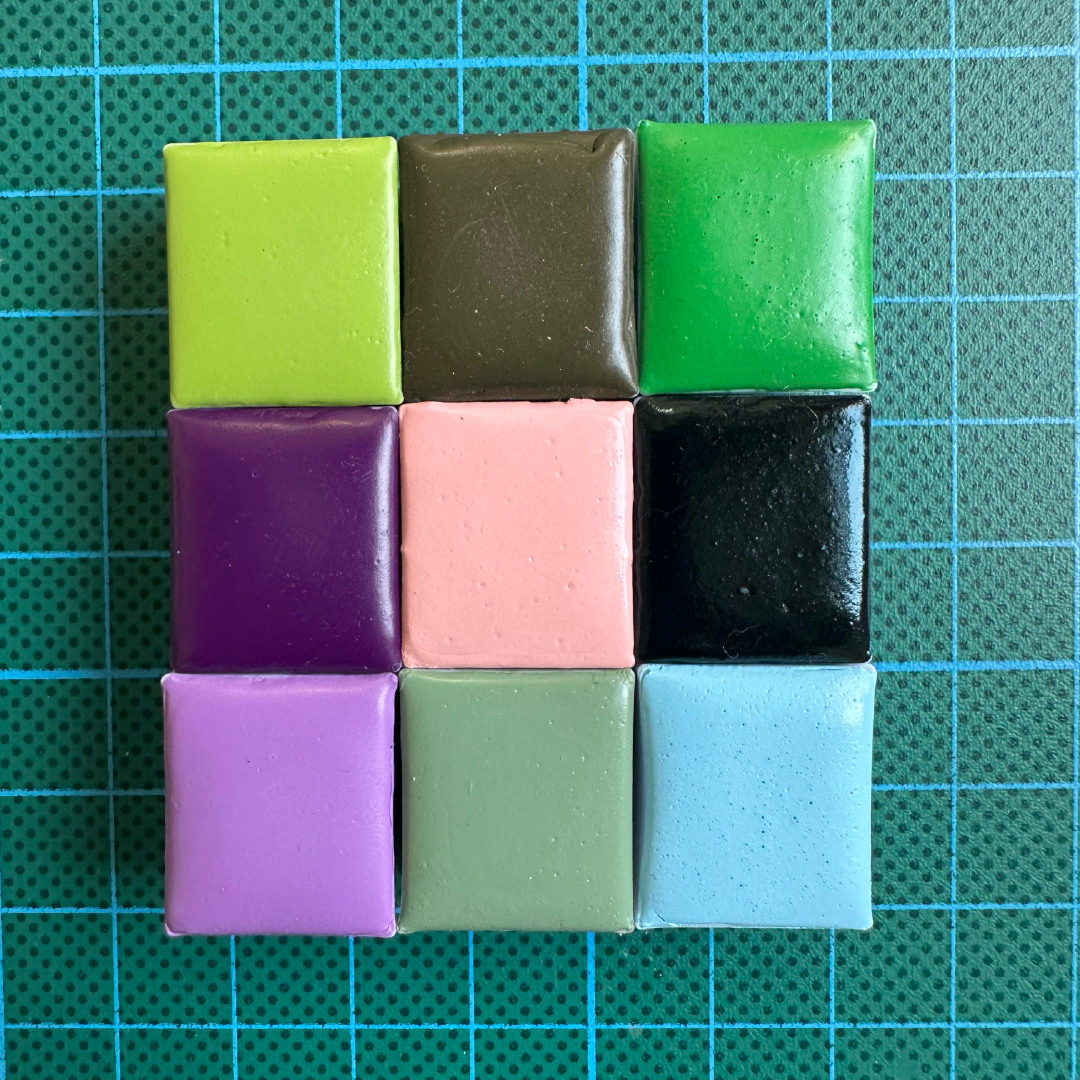 Palette d'aquarelles artisanales - Sélection Explosive