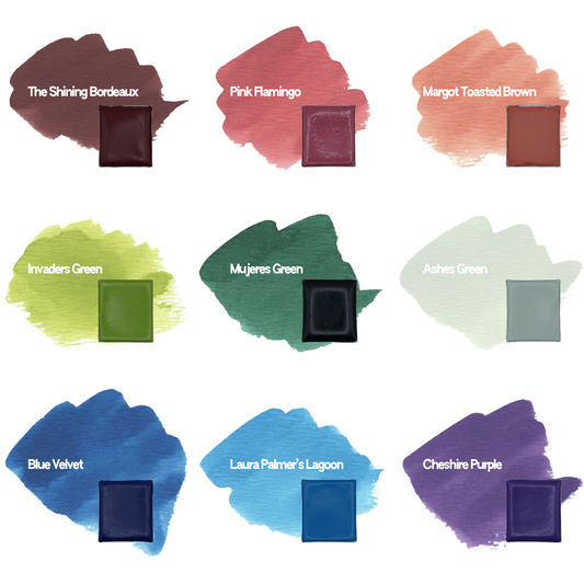 Handmade Watercolor Palette Grand Hotel Amour