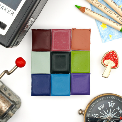 Palette d'aquarelles artisanales Grand Hotel Amour