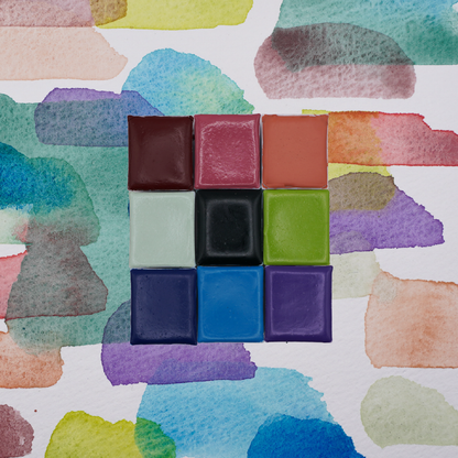 Palette d'aquarelles artisanales Grand Hotel Amour