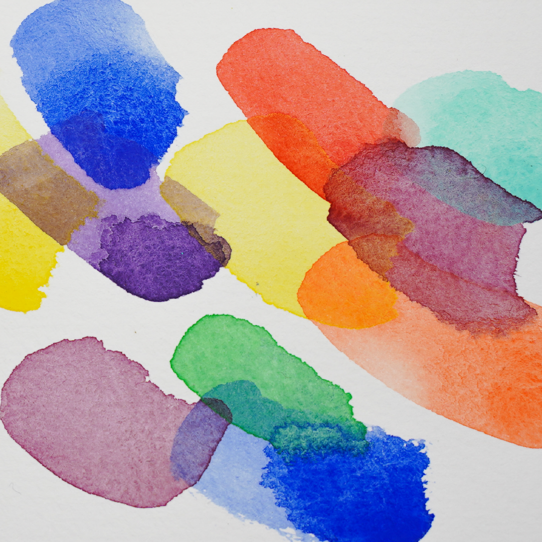 Dot card d'aquarelles artisanales Juicy Fruits