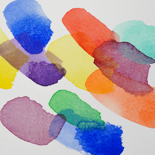 Dot card d'aquarelles artisanales Juicy Fruits