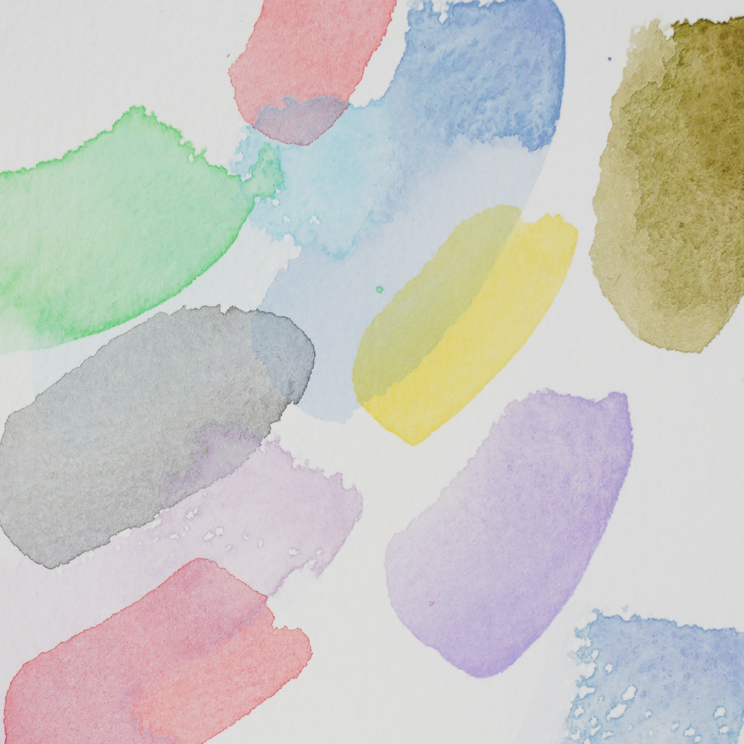 Dot card d'aquarelles artisanales Kawaii Pop