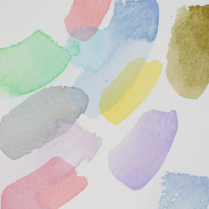 Dot card d'aquarelles artisanales Kawaii Pop