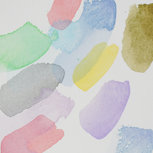 Dot card d'aquarelles artisanales Kawaii Pop