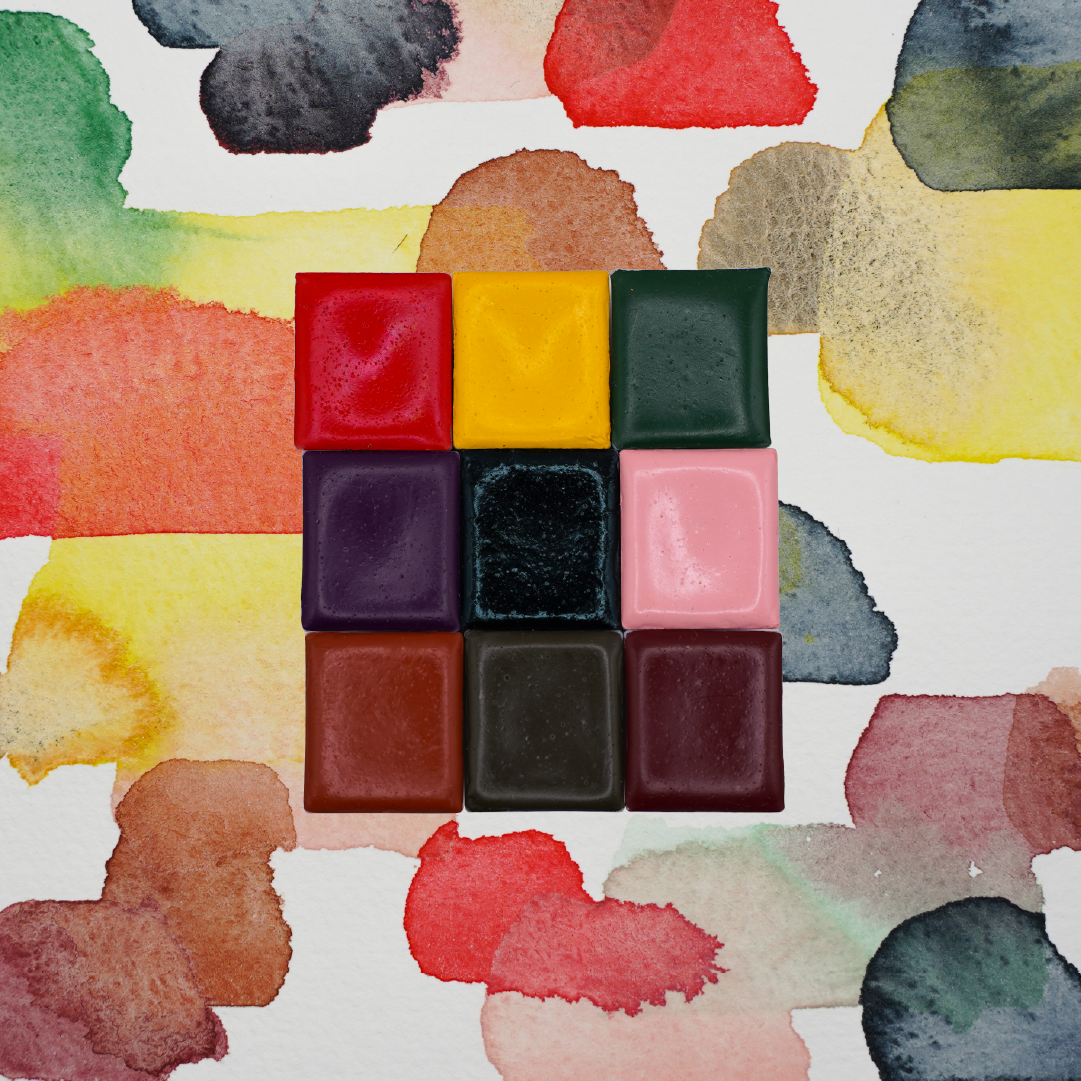 Paleta de acuarelas artesanales Colder than ice
