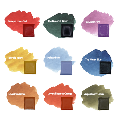 Handmade Watercolor Palette Grand Hotel Amour