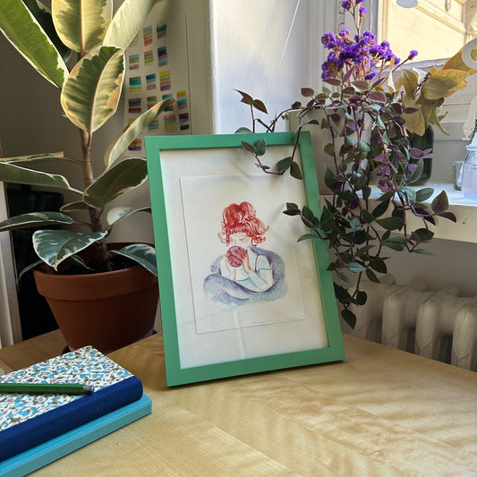 dessins a l'aquarelle artisanale Maison Banane