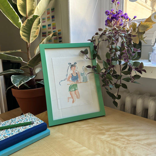 dessins a l'aquarelle artisanale Maison Banane