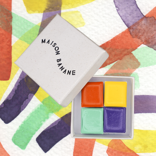 Mini Palette Aquarelle Artisanale Vegan - Quad #10