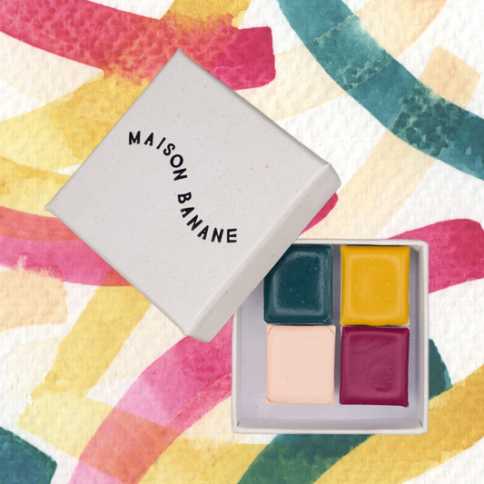 Mini Palette Aquarelle Artisanale Vegan - Quad #13