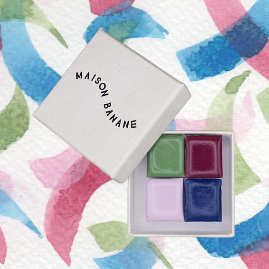 Mini Palette Aquarelle Artisanale Vegan - Quad #4