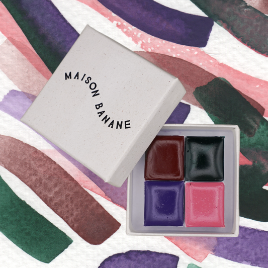 Mini Palette Aquarelle Artisanale Vegan - Quad #5