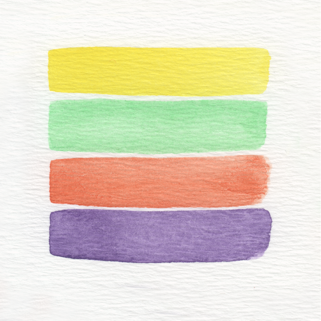 Mini Palette Aquarelle Artisanale Vegan - Quad #10