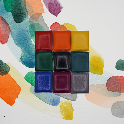 Palette d'aquarelles artisanales She's a Rainbow
