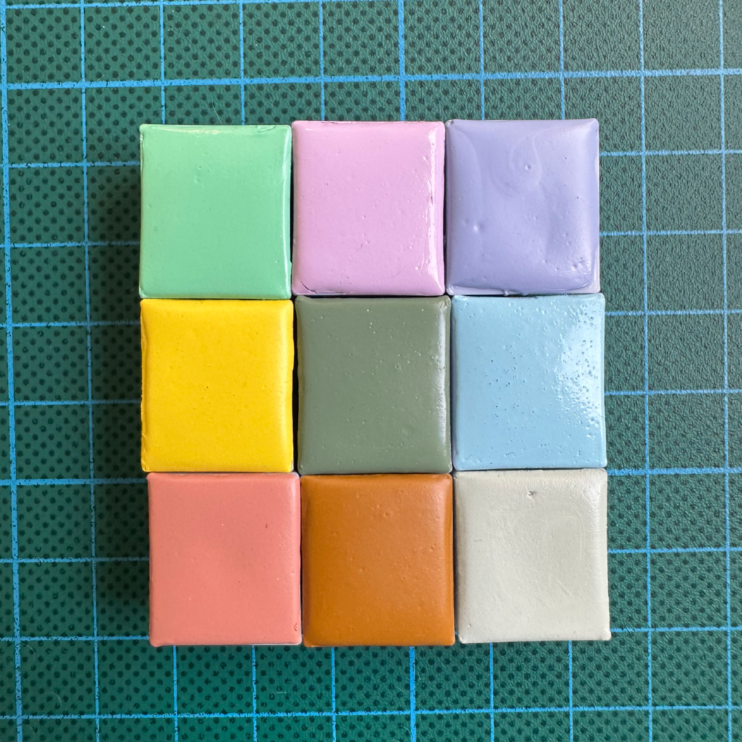 Palette d'aquarelles artisanales - Sélection Sweet & Salty