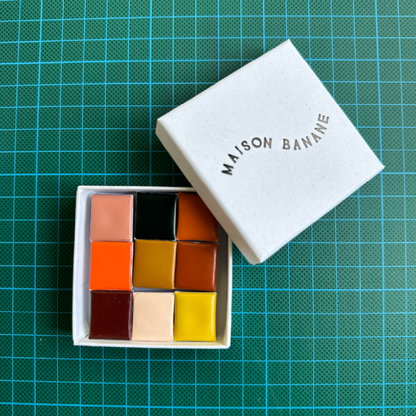Palette d'aquarelles artisanales - Sélection Warm