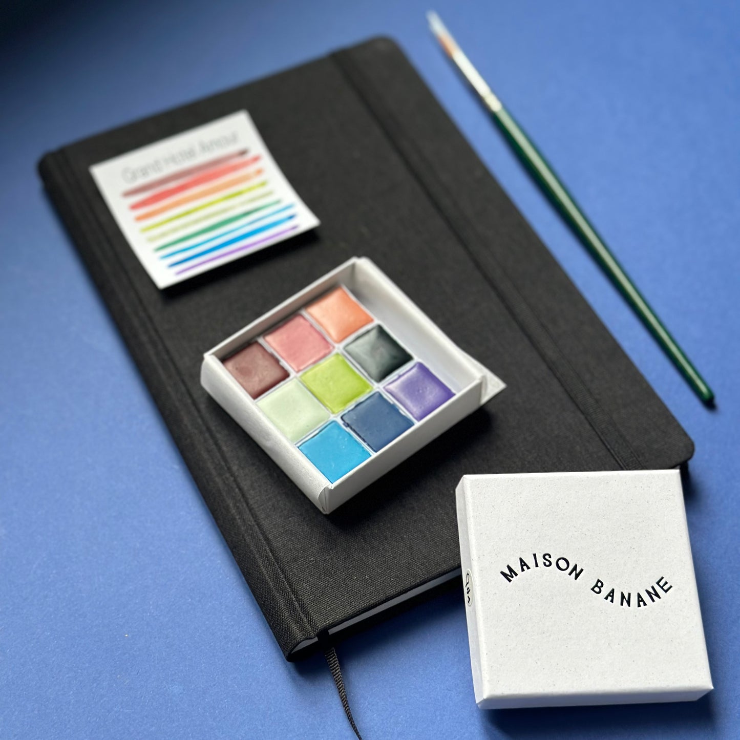 kit de voyage aquarelle artisanale Maison Banane