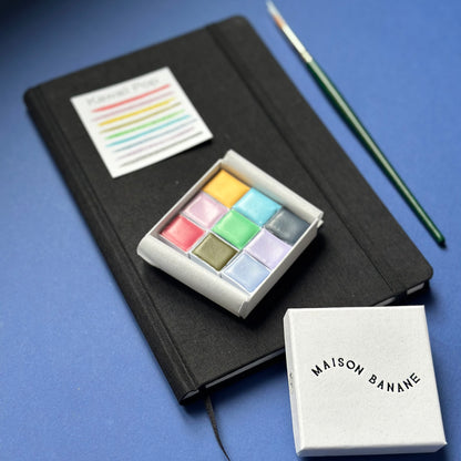 kit de voyage aquarelle artisanale Maison Banane
