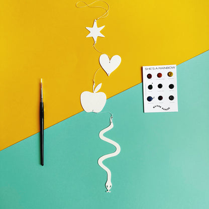 Kit découverte Aquarelles Artisanales - DIY mobile en papier "Eden"