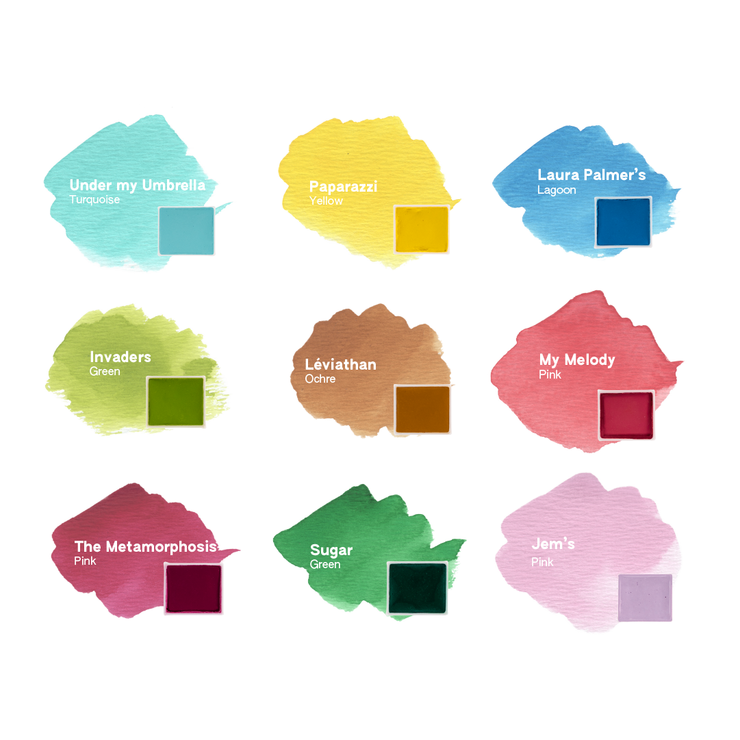 aquarelle artisanale maison banane collection printemps