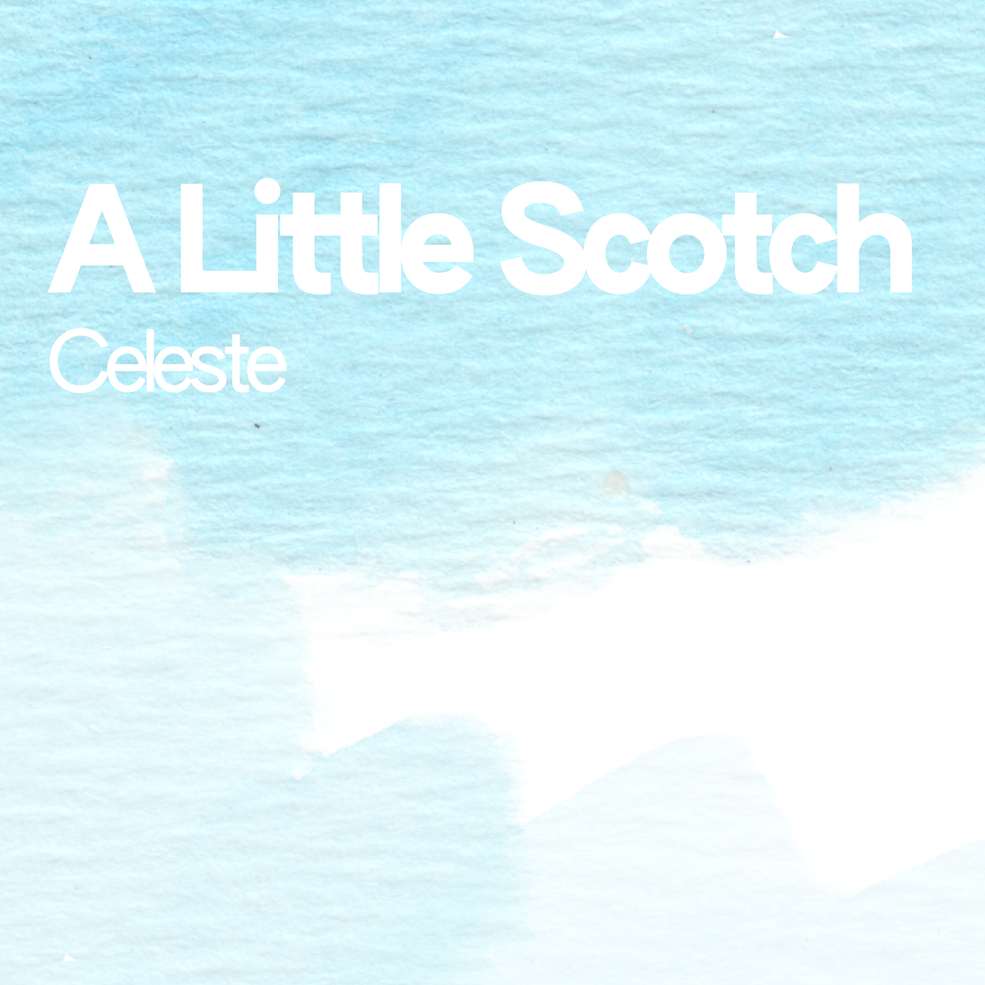 A little scotch Celeste aquarelle artisanale vegan 