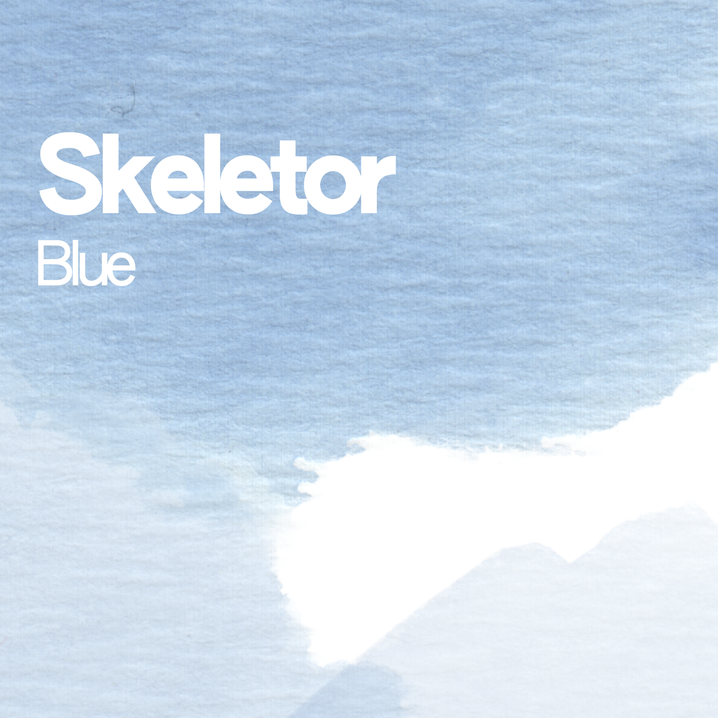 Skeletor Blue aquarelle artisanale vegan 