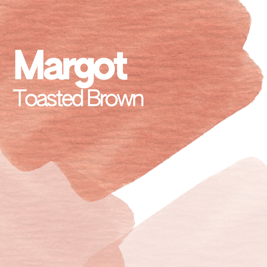 Margot Toasted Brown aquarelle artisanale vegan