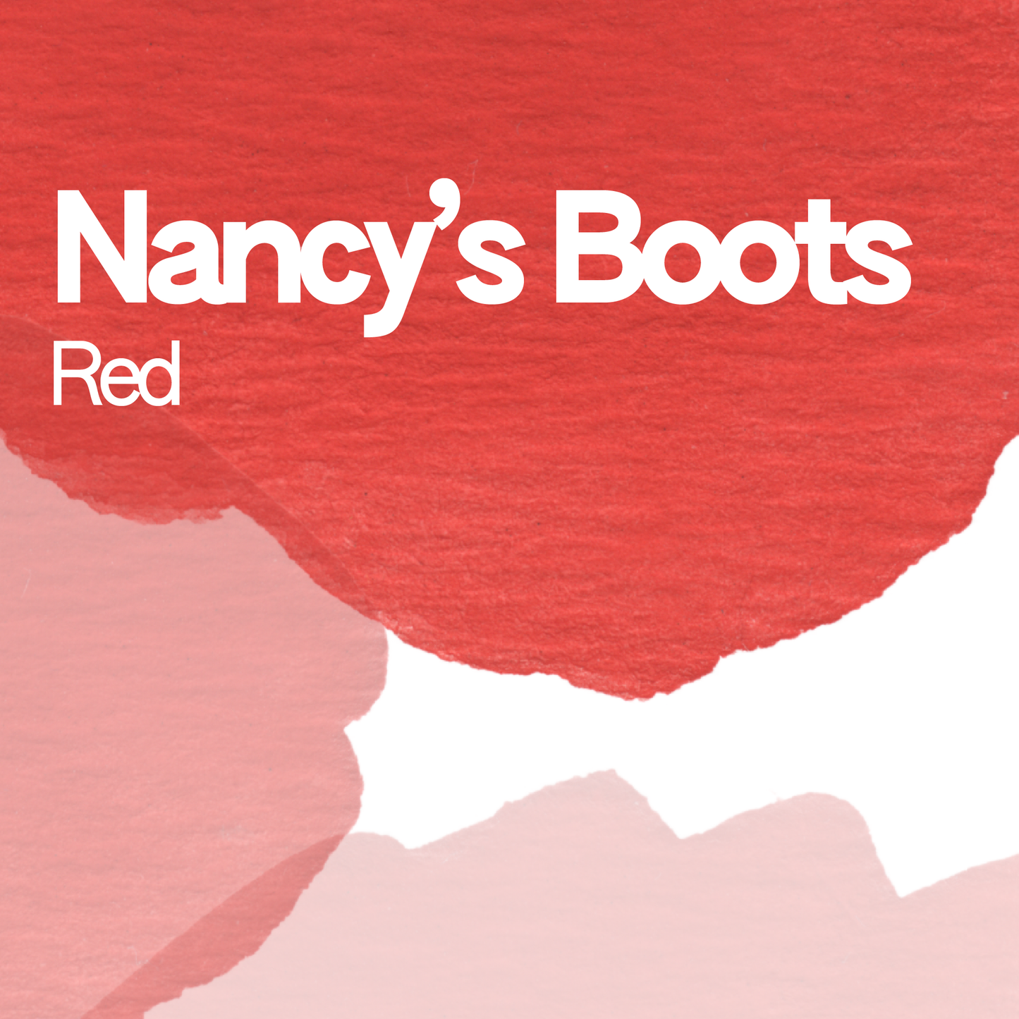 Nancy’s Boots Red aquarelle artisanale vegan 