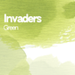 Invaders Green aquarelle artisanale vegan 