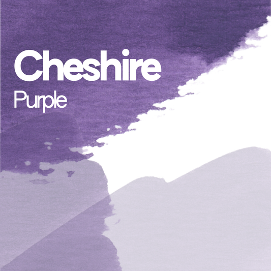 Cheshire Purple aquarelle artisanale vegan 