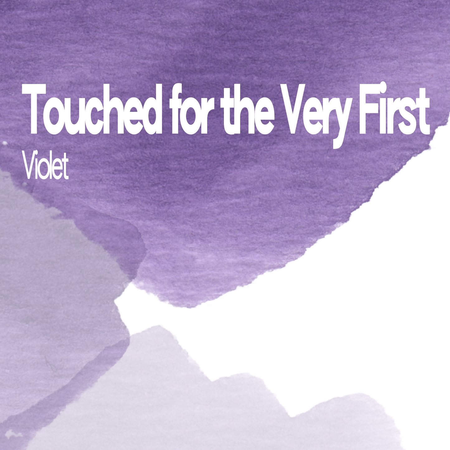 Touched for the very first Violet aquarelle artisanale vegan 