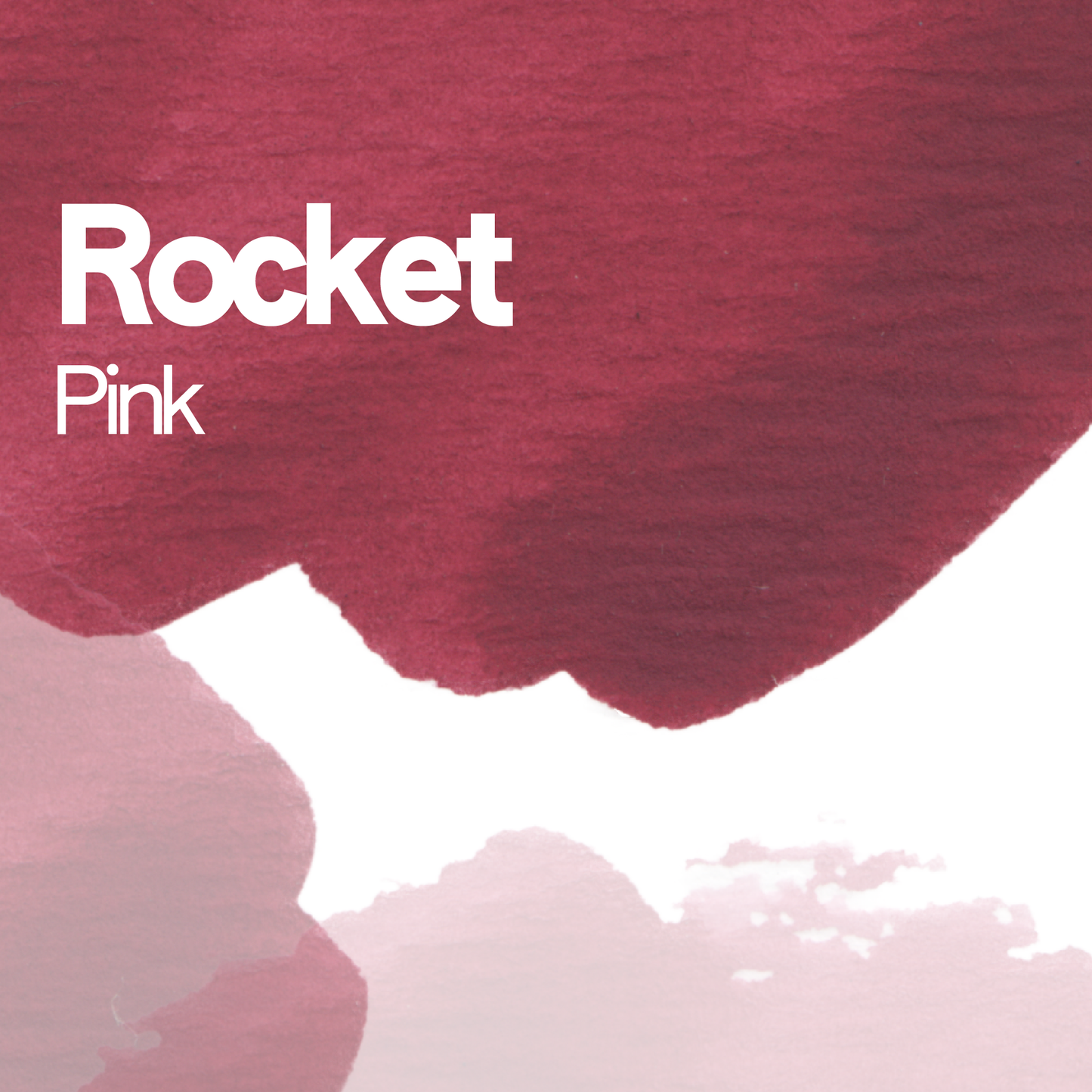 Rocket Pink aquarelle artisanale vegan