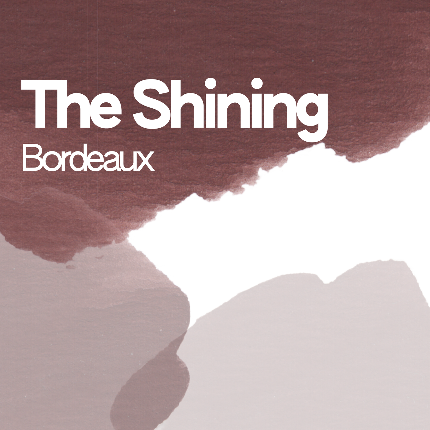 The Shining Bordeaux aquarelle artisanale vegan 